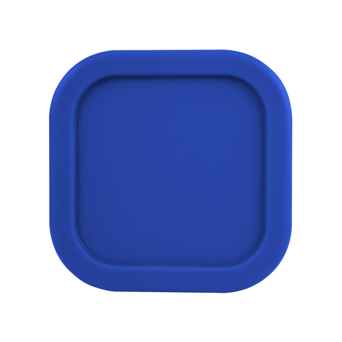 Square Food Container in Silicone - Blue - Top