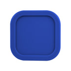 Square Food Container in Silicone - Blue - Top