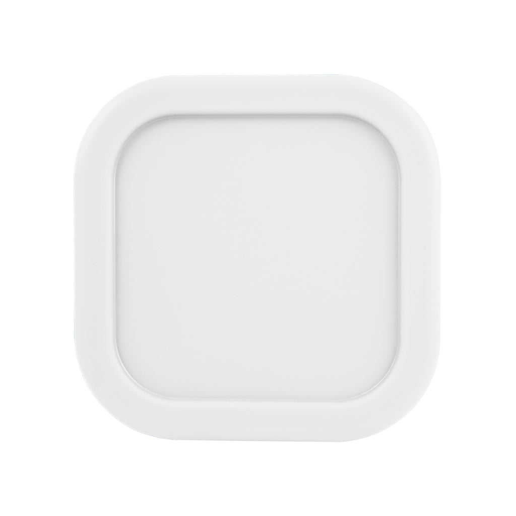Square Food Container in Silicone - White - Top