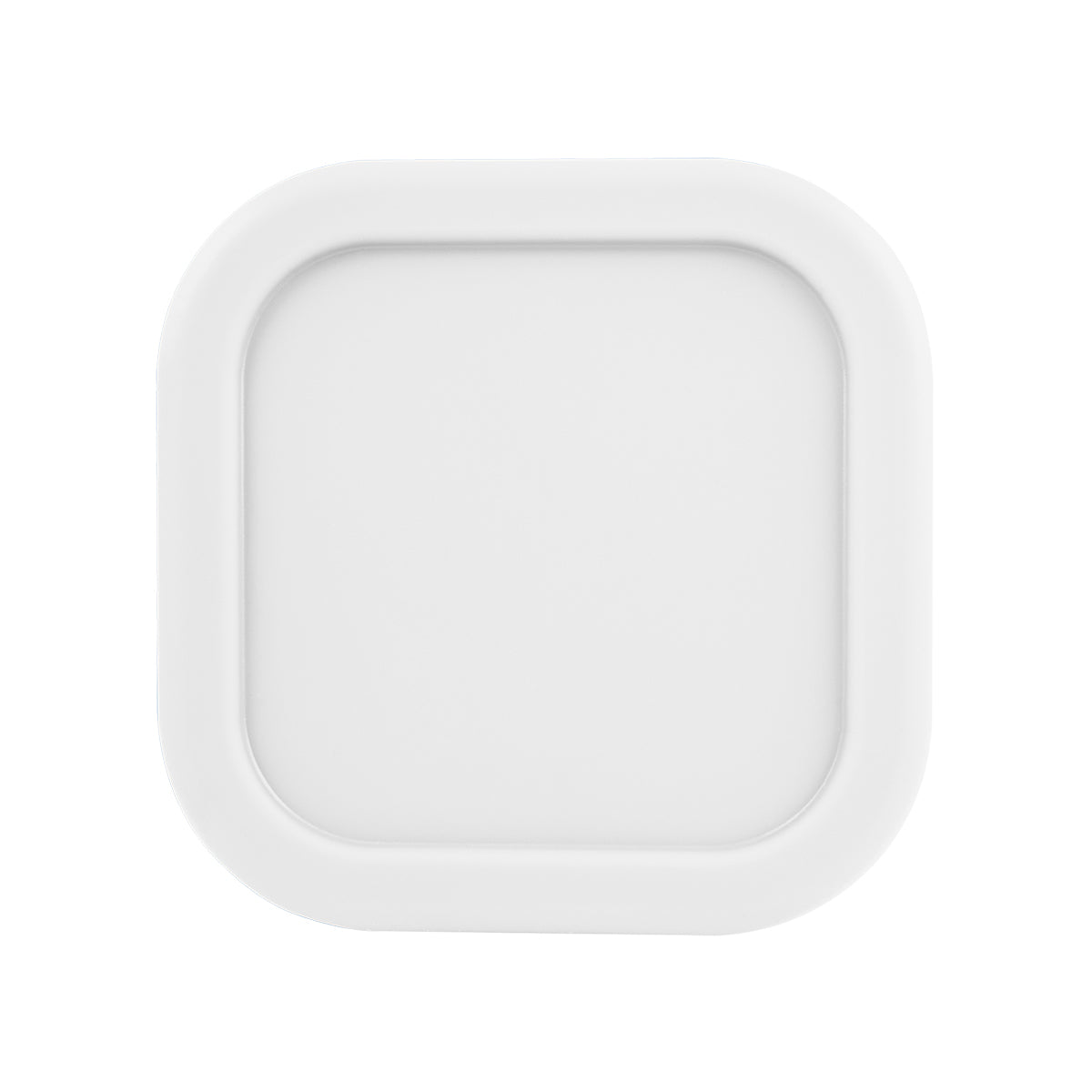 Square Food Container in Silicone - White - Top