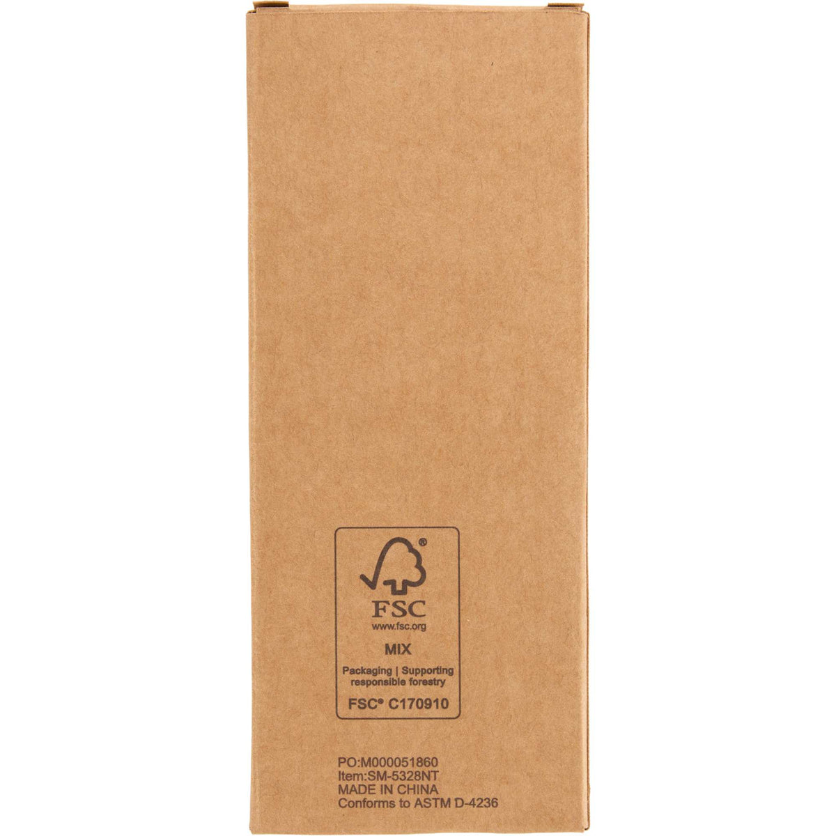 Square Highlighter Set in Recycled Plastic, 4 Colors - Natural - Back