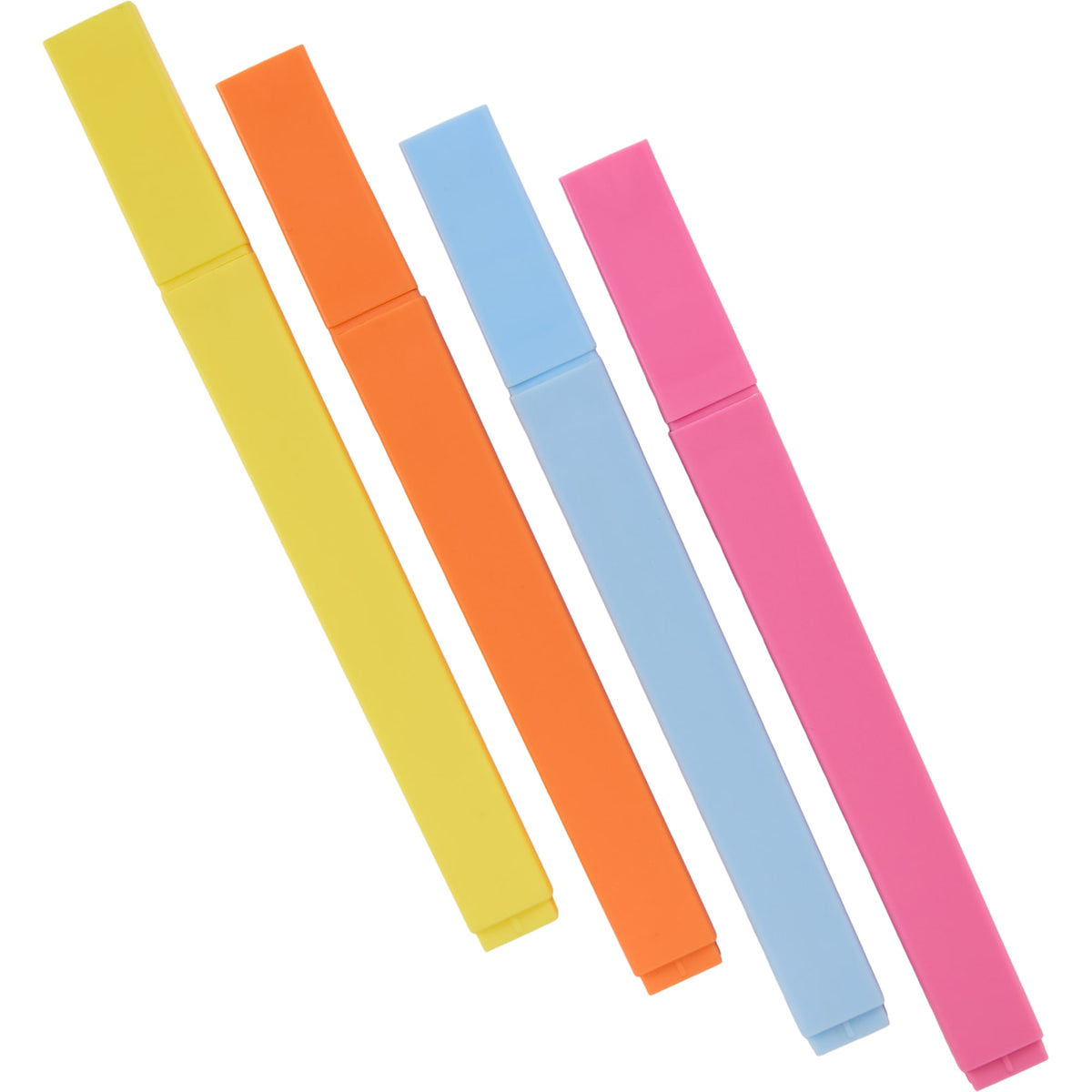 Square Highlighter Set in Recycled Plastic, 4 Colors - Natural - Detail 5