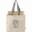 Square Organic Cotton Shopper Tote, 14 oz - Natural - Front