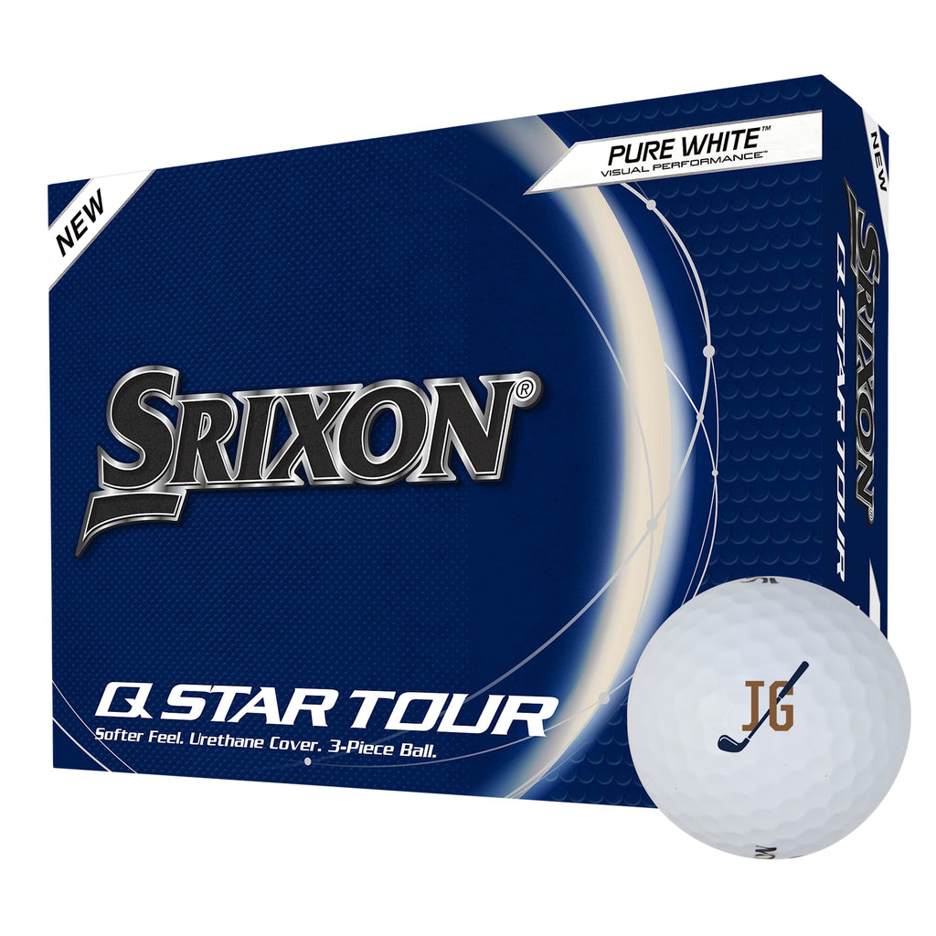 Srixon Q-Star Tour Low Compression Golf Balls, 12 Pack Full Color - White - Photo