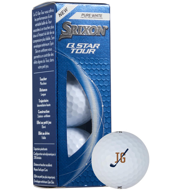 Srixon Q-Star Tour Low Compression Golf Balls, 3 Pack Full Color