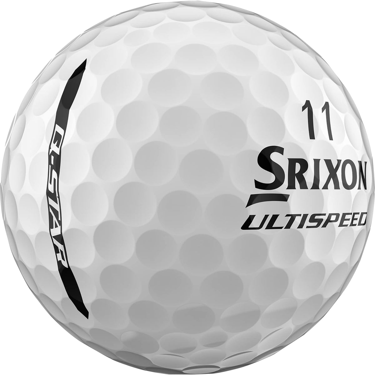 Srixon Q-Star Ultispeed Distance Golf Balls, 3 Pack Full Color - White - Right Angle