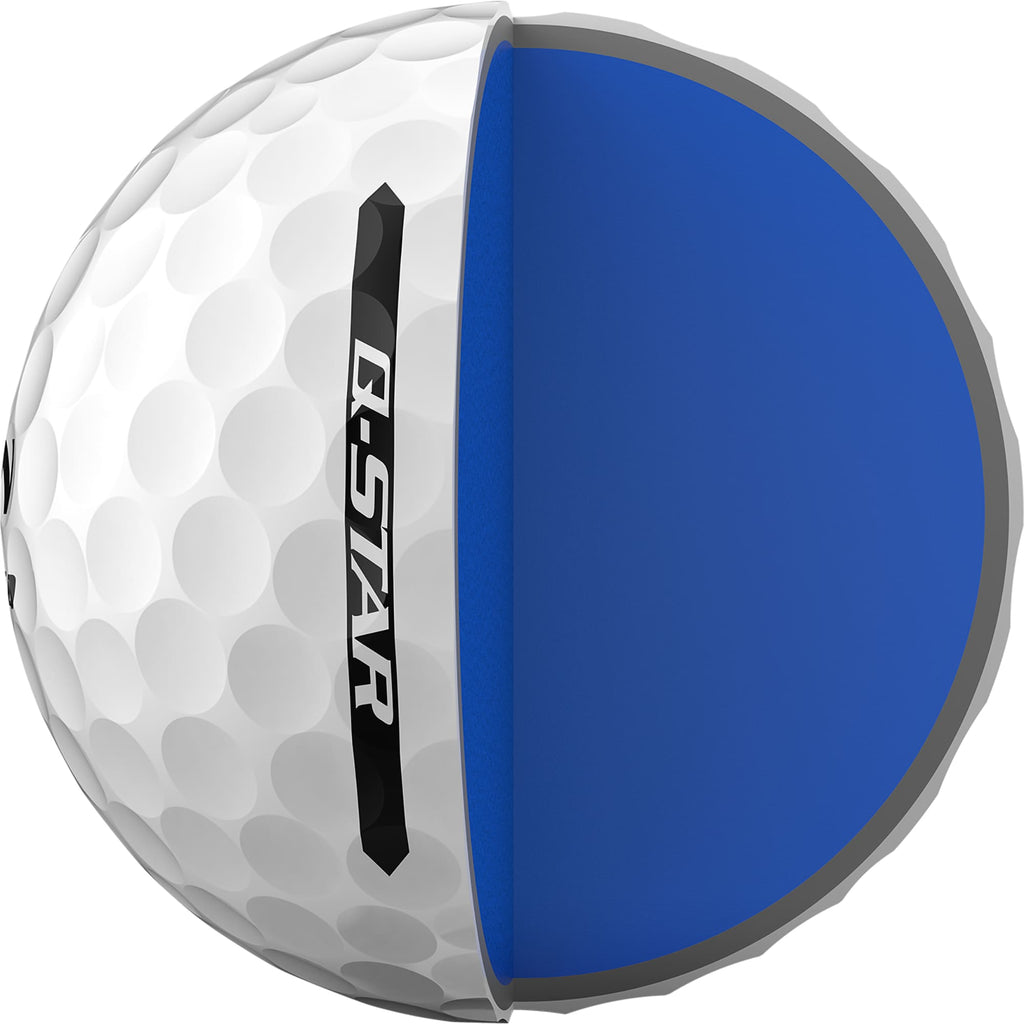 Srixon Q-Star Ultispeed Distance Golf Balls, 3 Pack Full Color - White - Side