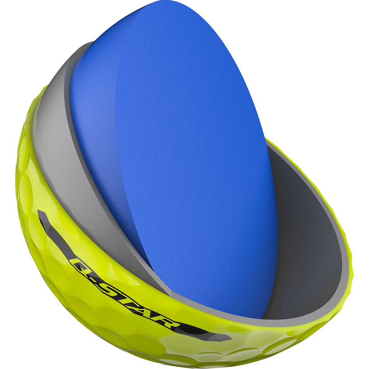 Srixon Q-Star Ultispeed Distance Golf Balls, 3 Pack Full Color - Yellow - Right Angle 2