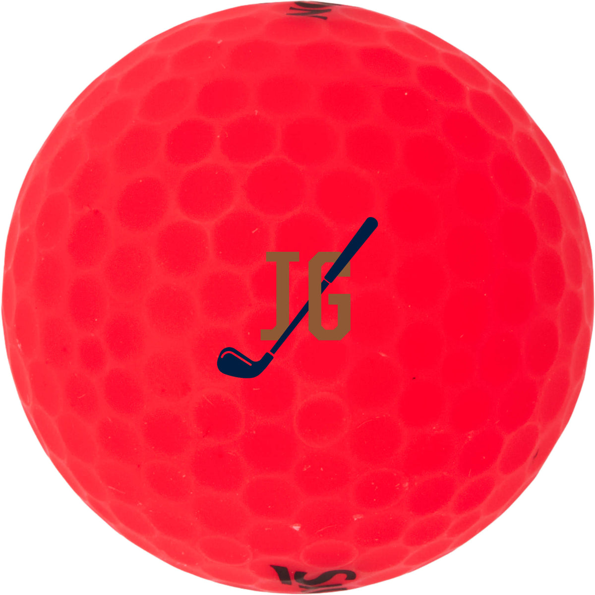 Srixon Soft Feel Brite Golf Balls in High Visibility Colors, 12 Pack Full Color - Red - Front