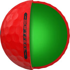 Srixon Soft Feel Brite Golf Balls in High Visibility Colors, 12 Pack Full Color - Red - Side 2
