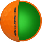 Srixon Soft Feel Brite Golf Balls in High Visibility Colors, 3 Pack Full Color - Orange - Side 2