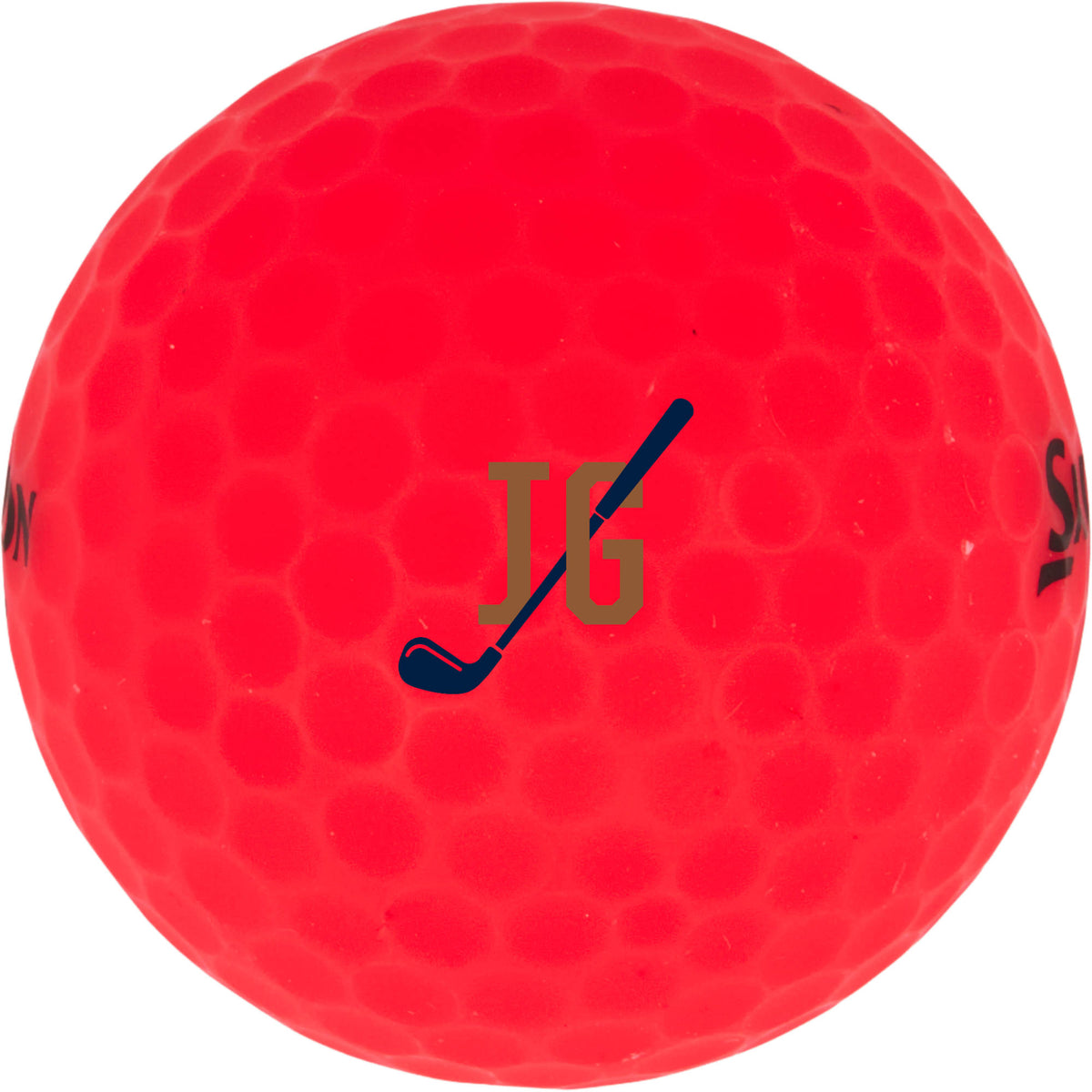 Srixon Soft Feel Brite Golf Balls in High Visibility Colors, 3 Pack Full Color - Red - Front