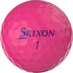 Srixon Soft Feel Low Compression Golf Balls, 12 Pack Full Color - Pink - Back