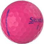 Srixon Soft Feel Low Compression Golf Balls, 12 Pack Full Color - Pink - Right Angle