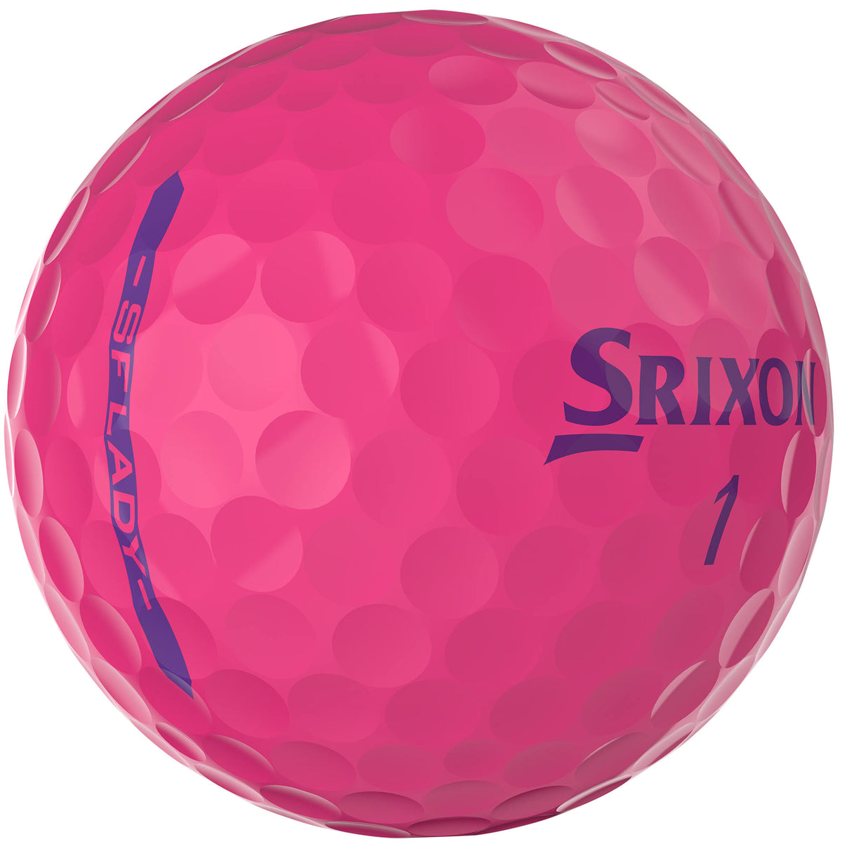 Srixon Soft Feel Low Compression Golf Balls, 12 Pack Full Color - Pink - Right Angle
