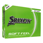 Srixon Soft Feel Low Compression Golf Balls, 12 Pack Full Color - White - Packaging Left Angle