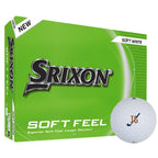 Srixon Soft Feel Low Compression Golf Balls, 12 Pack Full Color - White - Photo