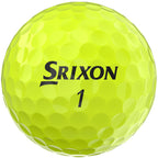 Srixon Soft Feel Low Compression Golf Balls, 12 Pack Full Color - Yellow - Back