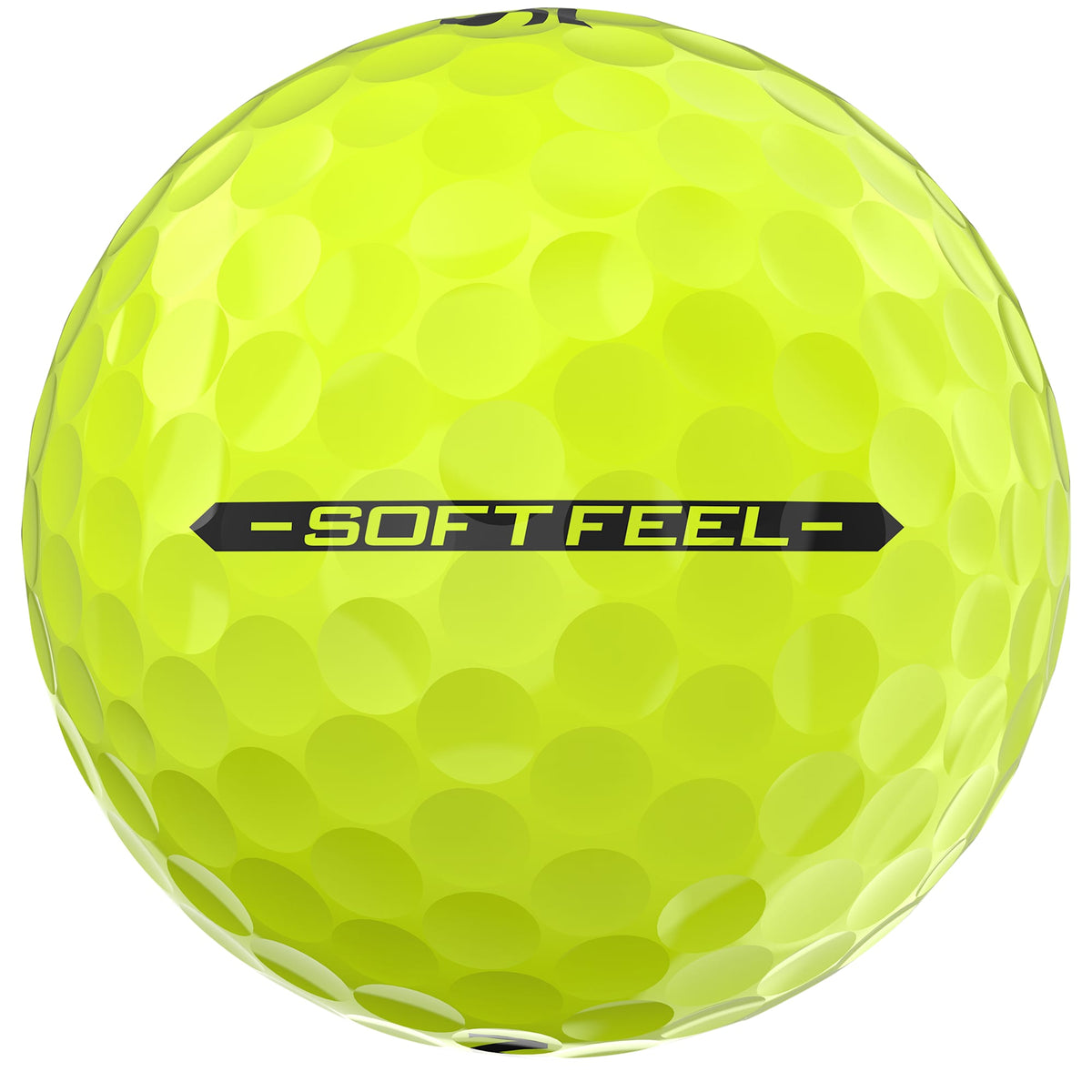 Srixon Soft Feel Low Compression Golf Balls, 12 Pack Full Color - Yellow - Side