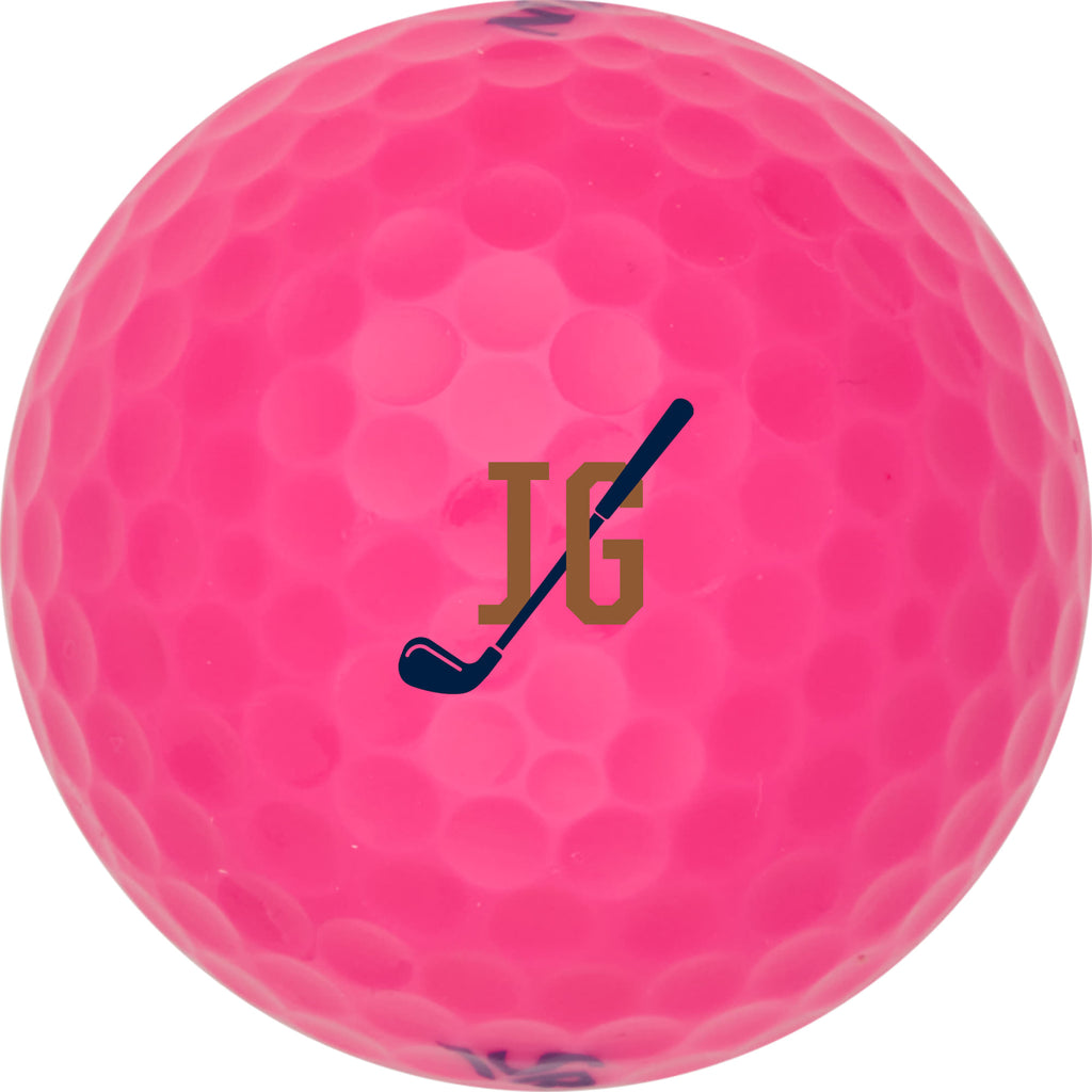 Srixon Soft Feel Low Compression Golf Balls, 3 Pack Full Color - Pink - Front