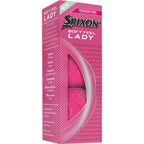 Srixon Soft Feel Low Compression Golf Balls, 3 Pack Full Color - Pink - Right Angle Packaging 2