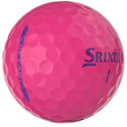 Srixon Soft Feel Low Compression Golf Balls, 3 Pack Full Color - Pink - Right Angle