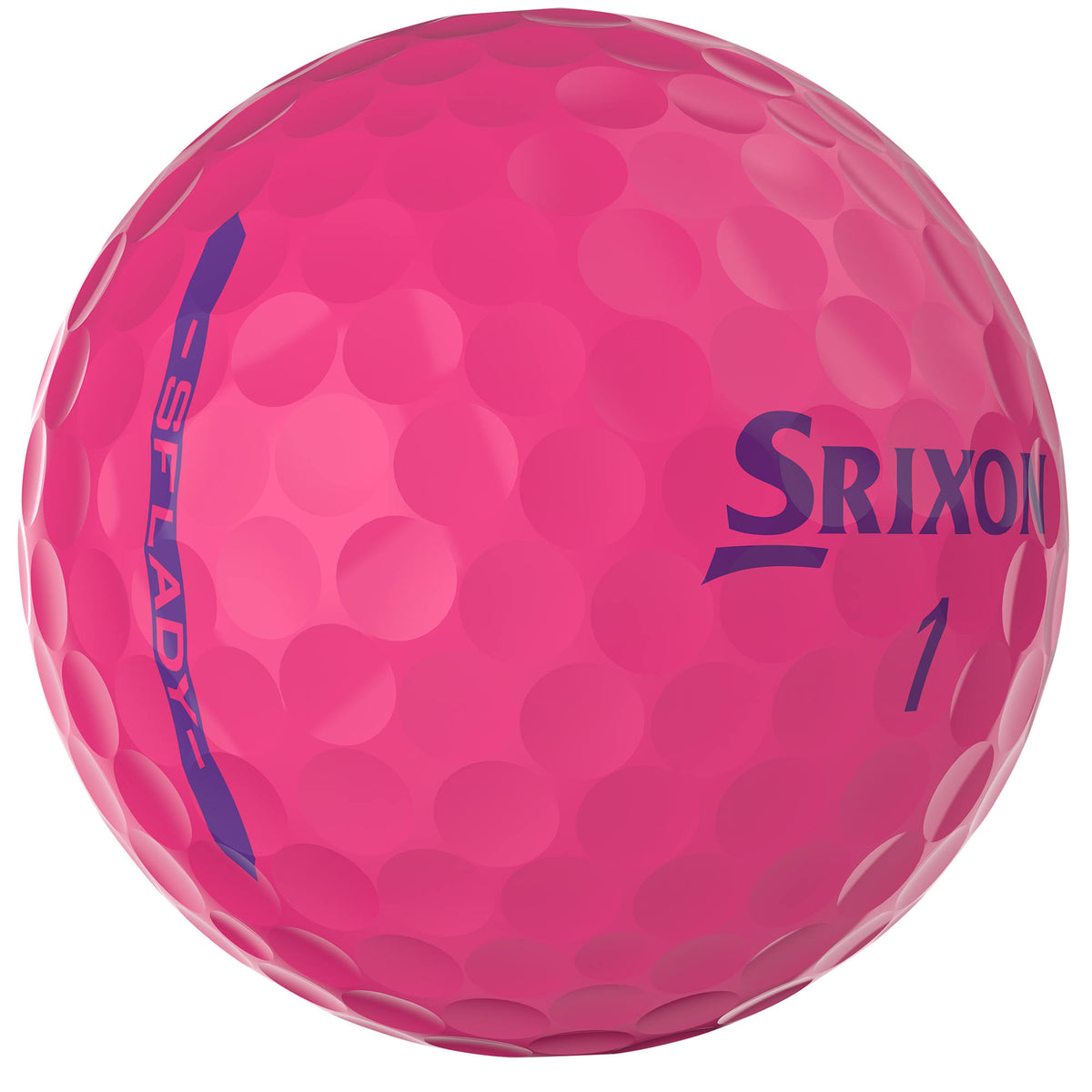 Srixon Soft Feel Low Compression Golf Balls, 3 Pack Full Color - Pink - Right Angle
