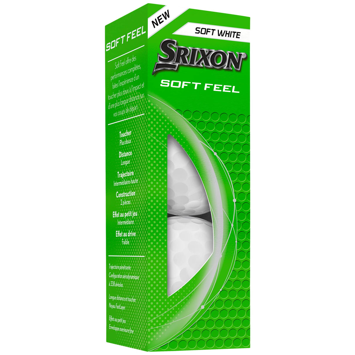 Srixon Soft Feel Low Compression Golf Balls, 3 Pack Full Color - White - Photo 2