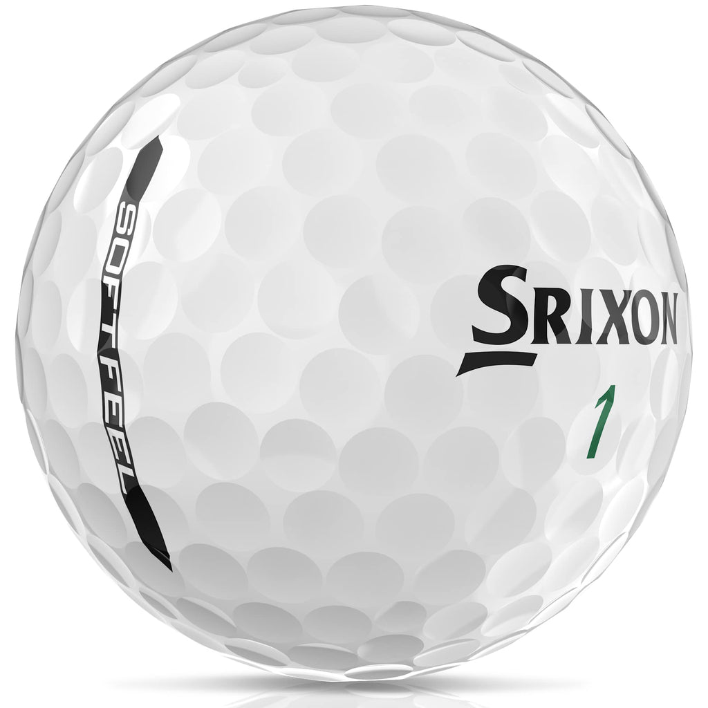Srixon Soft Feel Low Compression Golf Balls, 3 Pack Full Color - White - Right Angle