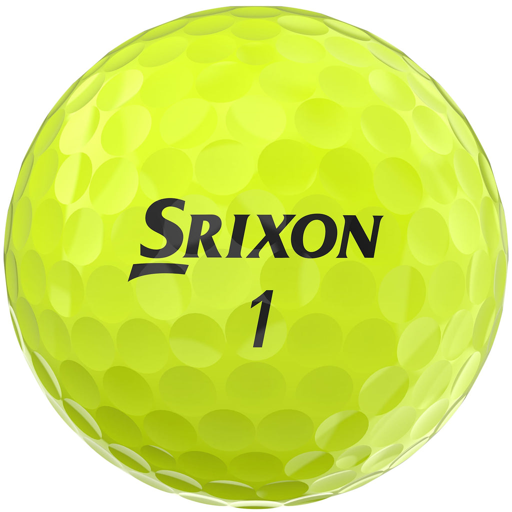 Srixon Soft Feel Low Compression Golf Balls, 3 Pack Full Color - Yellow - Back