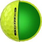 Srixon Soft Feel Low Compression Golf Balls, 3 Pack Full Color - Yellow - Right Angle Side Detail