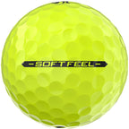 Srixon Soft Feel Low Compression Golf Balls, 3 Pack Full Color - Yellow - Side