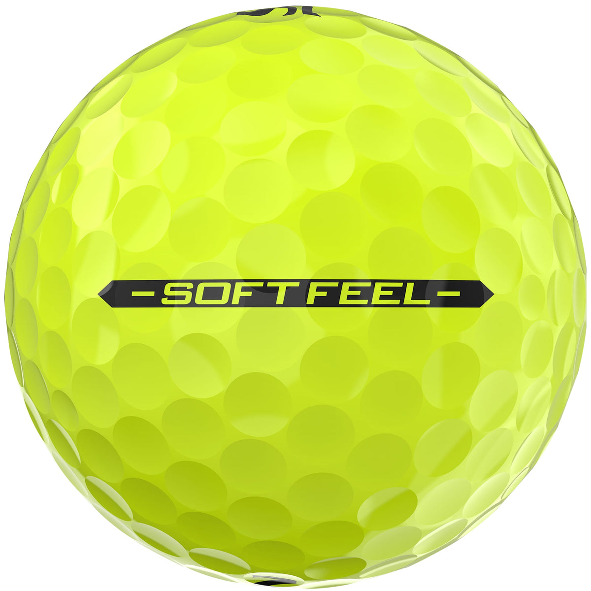 Srixon Soft Feel Low Compression Golf Balls, 3 Pack Full Color - Yellow - Side