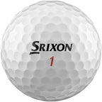 Srixon Z-Star XV Tour Golf Balls for Maximum Ball Speed, 3 Pack Full Color - White - Back