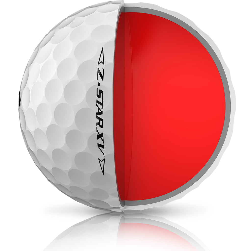 Srixon Z-Star XV Tour Golf Balls for Maximum Ball Speed, 3 Pack Full Color - White - Left Side