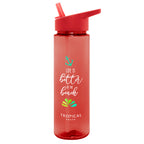 Staccato Bottle in Full Color, 28 oz - Red - Colorbrite