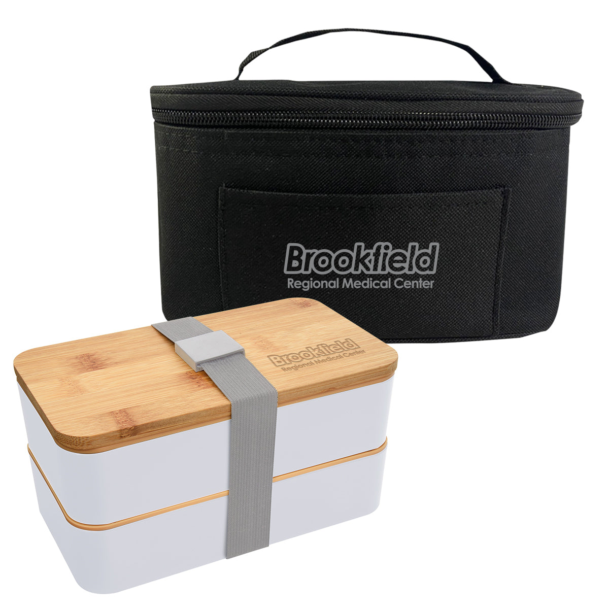 Stackable Bento Box in an Insulated Case - Stackable Bento Box With Insulated Carrying Case