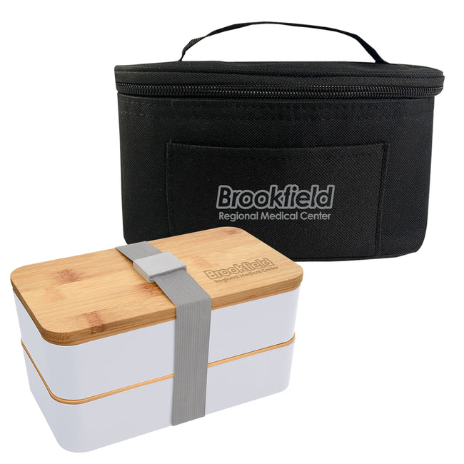 Stackable Bento Box in an Insulated Case