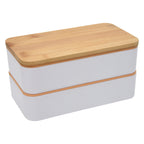 Stackable Bento Lunch Set, Recycled - Gray - Angle_Blank