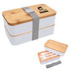 Stackable Bento Lunch Set, Recycled - Gray - Silk Screen