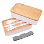 Stackable Bento Lunch Set, Recycled - Gray - Utensils_Blank