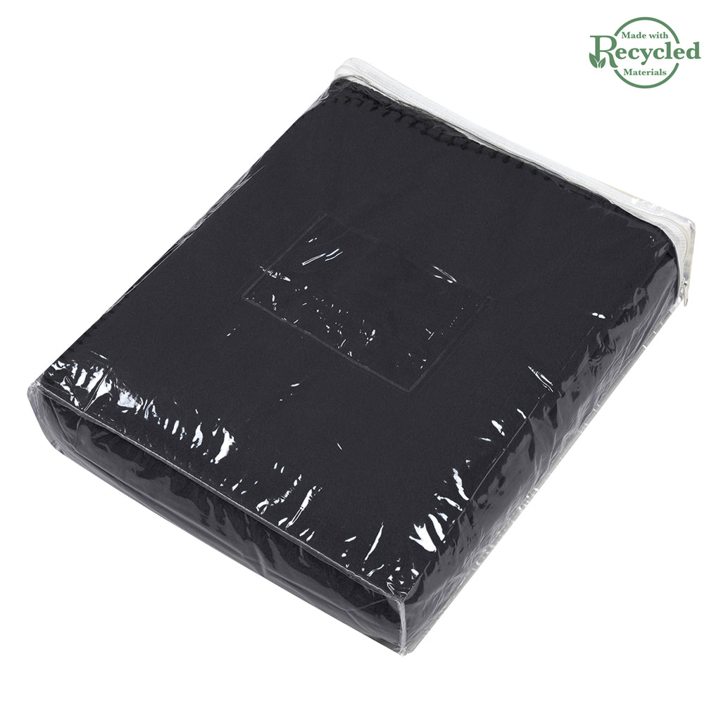 Stadium Blanket in Recycled Fleece - Black - Bag_Blank