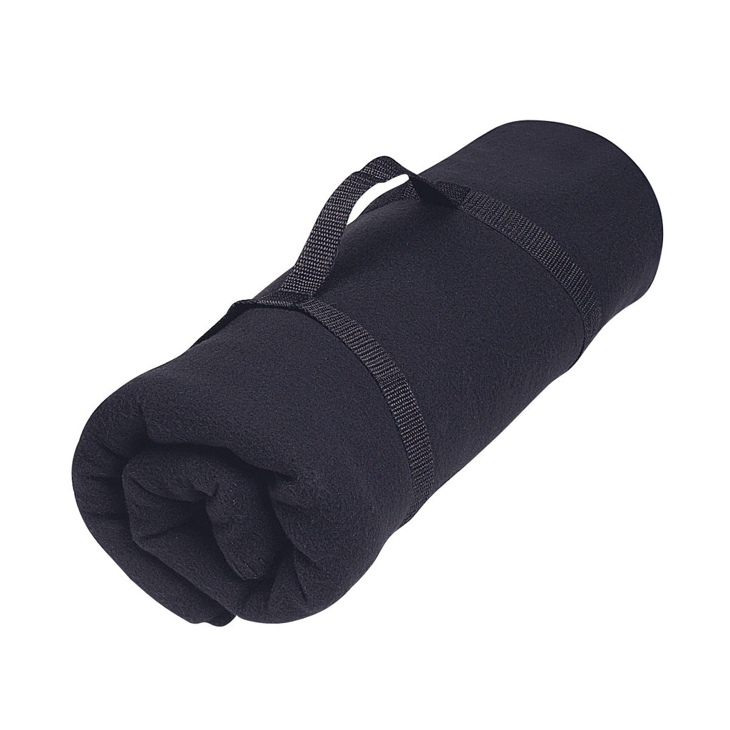 Stadium Blanket in Recycled Fleece - Black
