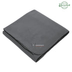 Stadium Blanket in Recycled Fleece - Charcoal - Embroidery