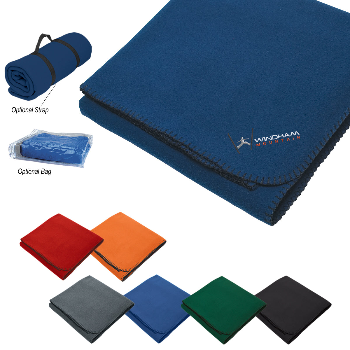 Stadium Blanket in Recycled Fleece - Recycled Fleece Stadium Blanket