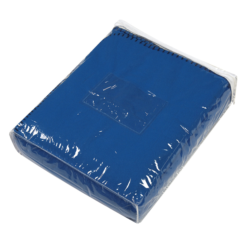 Stadium Blanket in Recycled Fleece - Royal Blue - Bag_Blank