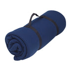 Stadium Blanket in Recycled Fleece - Royal Blue - Strap_Blank