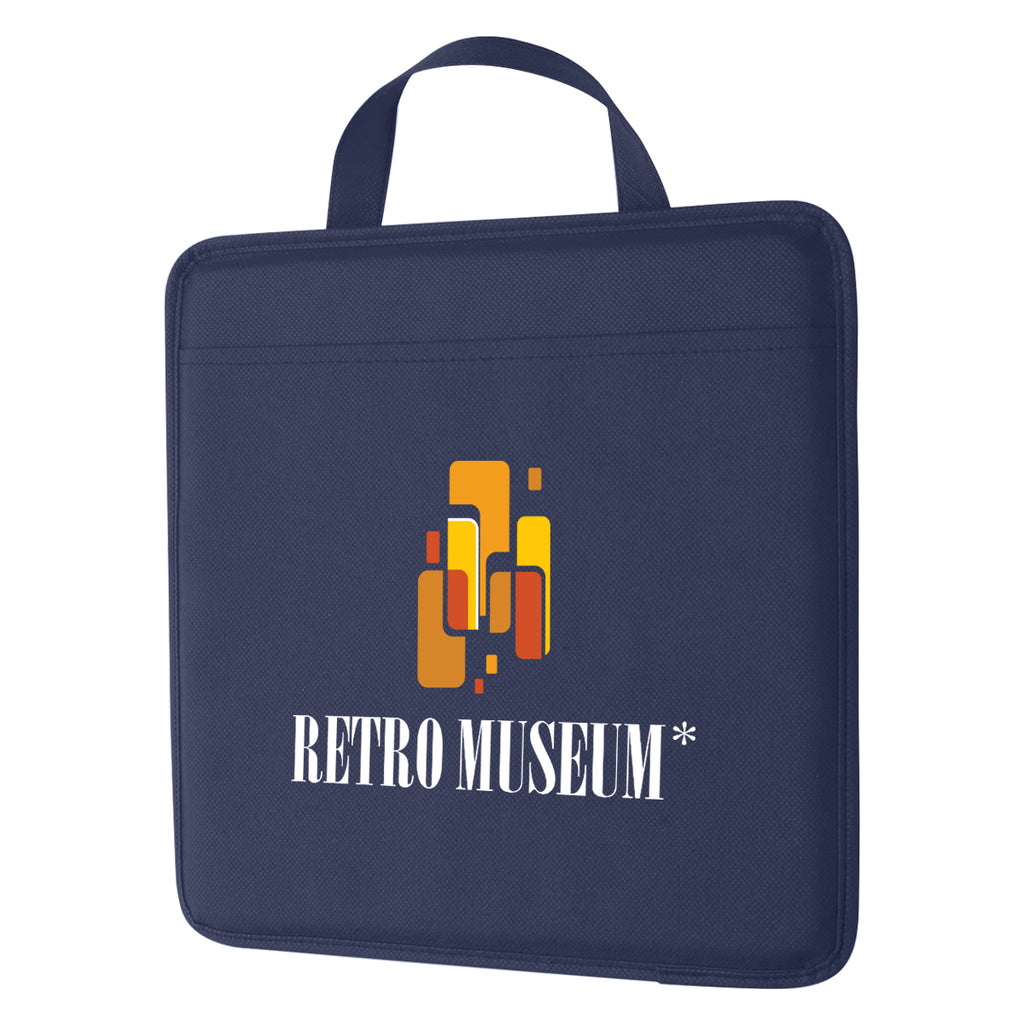 Stadium Cushion in Non-Woven Fabric - Navy - Colorbrite