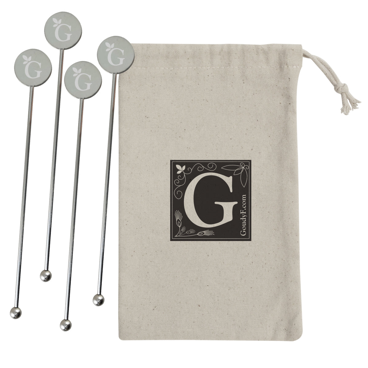 Stainless Steel Cocktail Stirrer Set - Stainless Steel Cocktail Stirrers Set