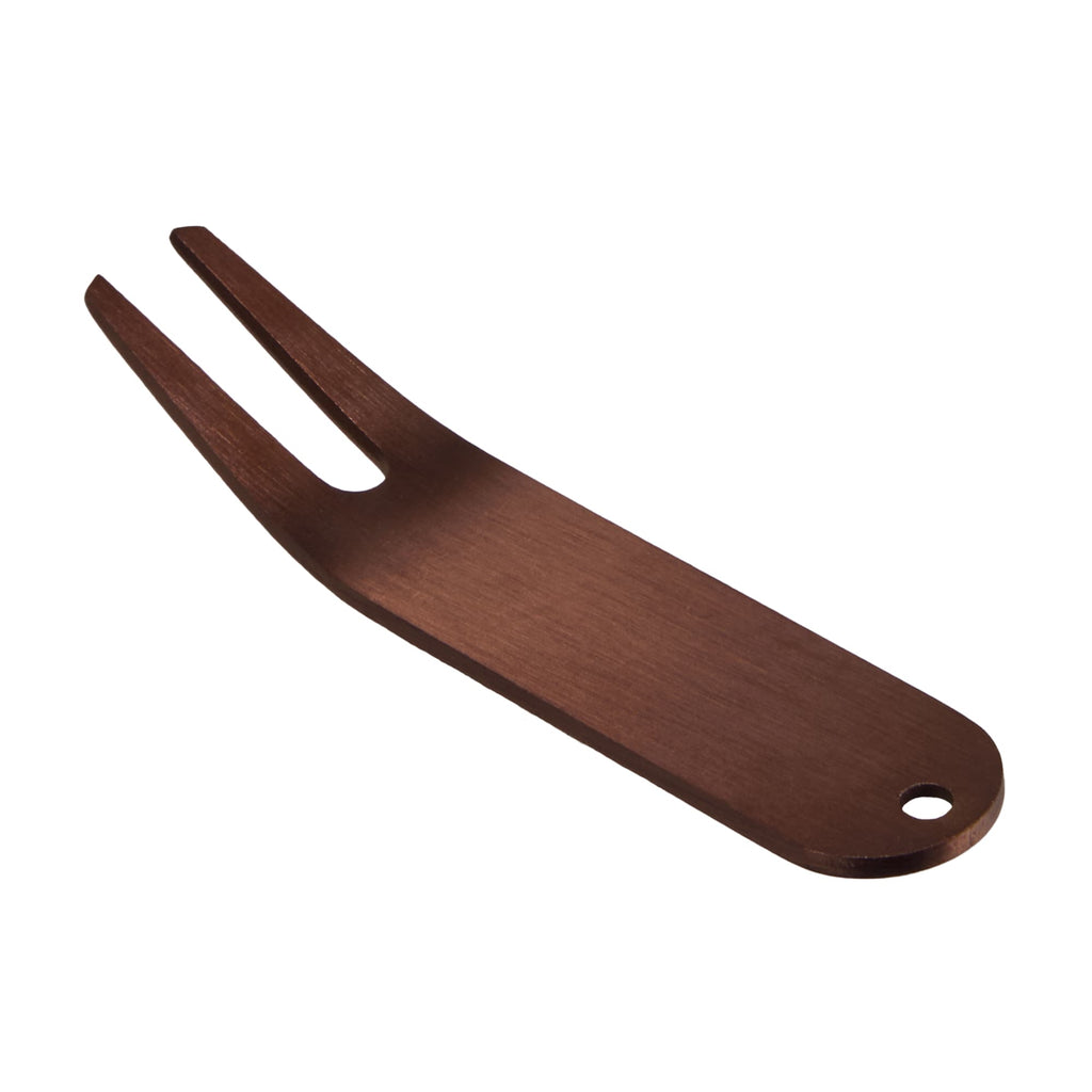 Stainless Steel Divot Repair Tool Laser Engraving - Copper - Left Angle